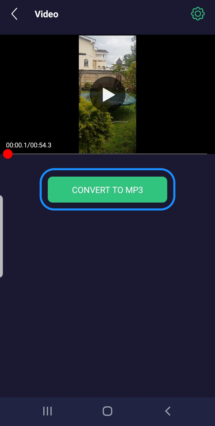 Image of X9 Converter screen with Convert to MP3 button highlighted